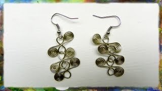 How To Make Beautiful Earrings Based On The Spiral and Figure 8 by Ross Barbera [upl. by Hesky]