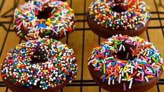 Baked Chocolate Donut Recipe EggFree [upl. by Winnick408]