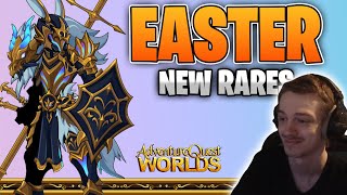 Easter Drops and Shop New Class Hall Update AQW [upl. by Auqinet881]