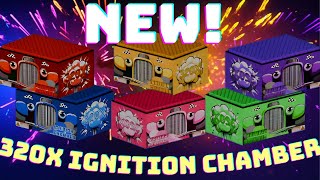 All of the new 320x ignition chamber cakes in fireworks playground Roblox [upl. by Ynnig]