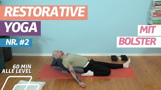 60 Minuten  Restorative Yoga  Entspannen  Energie schöpfen  Yoga mit Bolster [upl. by Taran]