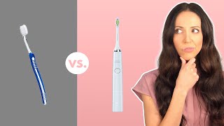 Electric vs Manual Toothbrush  Are Electric Toothbrushes Better [upl. by Jarlen]