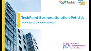 TECHPOINT BSPL SAP Gold Partner Corporate DeckFull [upl. by Jocelyn]