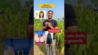 Unlock Hair Growth Naturally 🌱 Nail Rubbing  Balayam yoga shorts hairloss [upl. by Dorcas]