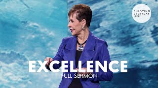 ExcellenceFull Sermon  Joyce Meyer [upl. by Lemraj]