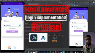 Email Password login implementation firebase android studio java  bangla  the cracker [upl. by Akvir568]