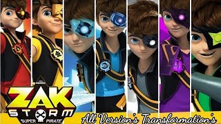 Zak Storm  All Version FULL Transformations [upl. by Gardie418]