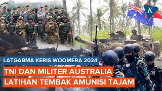 Momen TNI dan Militer Australia Latihan Tembak pada Puncak Latgabma Keris Woomera 2024 [upl. by Keating]