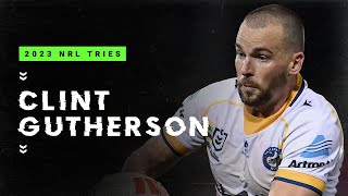 Clint Guthersons 2023 tryscoring season  NRL [upl. by Llerral]