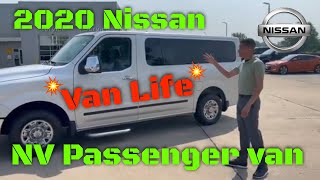 The 2020 Nissan NV Passenger Van The Perfect Van for Van Life [upl. by Mitchell]