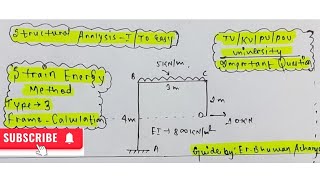 deflection of portal frame under strain energy method strain energy structural analysis I [upl. by Bear]