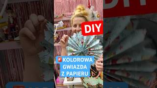 🆘KOLOROWA OZDOBA Z PAPIERU diy homedecor decoration diycrafts diycraft craft crafts xmas [upl. by Loughlin200]