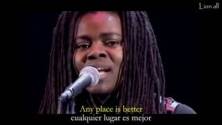 Fast car  Tracy Chapman Sub Español  Lyrics [upl. by Bocyaj305]