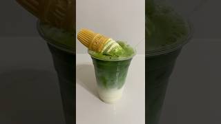 Matcha Ice Cream Latte matcha icecream [upl. by Rick490]