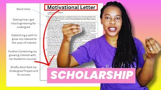 How To Write a Scholarship Motivational Letter Guaranteed To Win [upl. by Sloan]