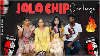 World’s hottest Jolo chip challenge 🔥  Dharaniworld jolochip challenge [upl. by Drofniw64]