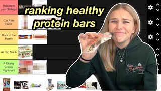 RANKING THE BEST PROTEIN BARS bc i honestly cant cook tier list [upl. by Lisabet42]