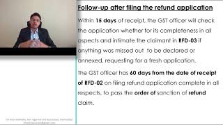 HOW TO FILE GST REFUND RFD01 amp RFD01A FORM [upl. by Smalley148]