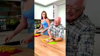 Fake Knife Prank – Grandad’s Sharp Twist 🔪 [upl. by Ottilie]