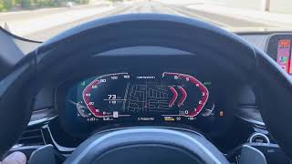 2021 BMW M550I XDrive 060 Launch Control [upl. by Deenya45]