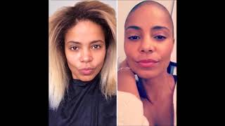 SANAA LATHAN Shaved Off All Her Hair For New Role  Netflixs Nappily Ever After VIDEO [upl. by Sedinoel]