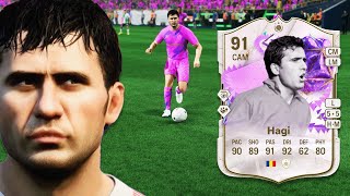 91 ULTIMATE BIRTHDAY ICON HAGI SBC PLAYER REVIEW  EA FC 24 ULTIMATE TEAM [upl. by Anibla]