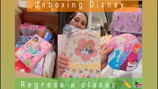 Compre esto para mis sobrinos🥰 para este regreso a clases ✏️📚☀️ unboxing Disney [upl. by Sublett]