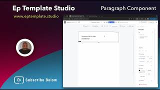 EP Template Studio  Paragraph Component Walkthrough [upl. by Radman]