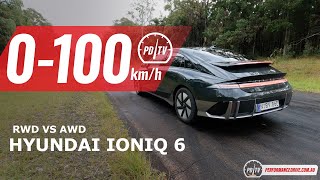 2023 Hyundai IONIQ 6 0100kmh amp review RWD vs AWD [upl. by Ennahoj]