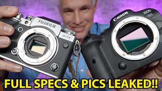 Fujifilm XT5  Canon R6 Mk II SPECS amp PICS [upl. by Nanek]