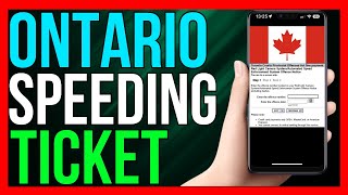 How to Pay Ontario Speeding Ticket Online 2024 METHOD [upl. by Pepe]