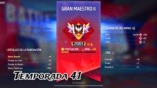 Con esta partida Casi Subimos a los 9000 puntos en Br Clasificatoria TEMPORADA 41 de Free Fire [upl. by Jenness]