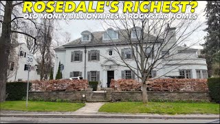 Torontos Old Money Hood Walking Past The Rosedale Homes Of 2 Music Legends amp Canadas Richest Man [upl. by Onaled]