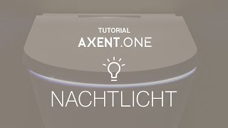 Wie richte ich das Nachtlicht des AXENTONE  AXENTONE Plus DuschWC ein [upl. by Klina65]