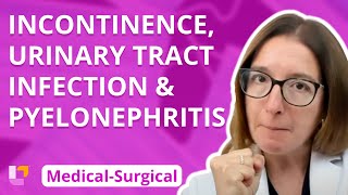 Incontinence Urinary Tract Infection amp Pyelonephritis  MedicalSurgical  Renal  LevelUpRN [upl. by Rehc800]