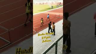 Hurdles 80 mt Under 14 girls Guru Nanak Stadium Ludhiana Punjab running shorts hurdles 👍🏻🏃🏻🇮🇳 [upl. by Odnala]