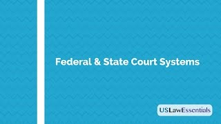 What are Federal and State Court Systems in the United States [upl. by Habas288]