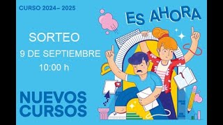 Sorteo de los cursos de Septiembre 2024 de UPZ [upl. by Che878]