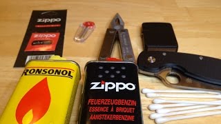 Maintenance of a Zippo lighter [upl. by Radloff766]