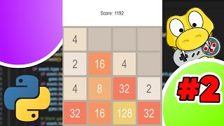 Faire un 2048 en Python  Partie 2  code pour faire tourner la fenêtre du jeu [upl. by Cirdnek]