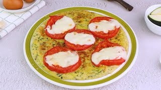 Frittata di zucchine con pomodoro e mozzarella un piatto squisito e semplice da preparare [upl. by Gavette]