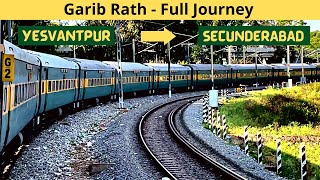 Full Journey  Garib Rath Express  Yesvantpur To Secunderabad  ICF track sounds [upl. by Furiya]