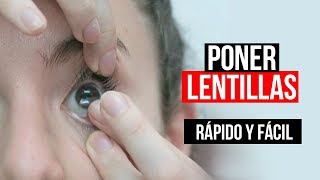 COMO PONER LENTES DE CONTACTO FACIL Y RAPIDO [upl. by Enitsua]