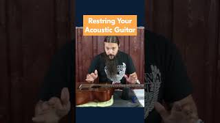 How to Change Acoustic Guitar Strings [upl. by Aissert]