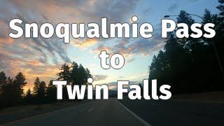 Driving from Snoqualmie Pass Washington to Twin Falls Idaho  NO SKIP Drive [upl. by Michell595]