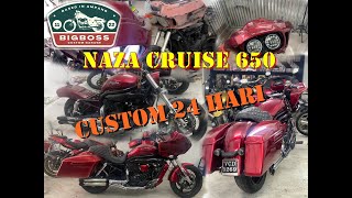 naza cruise 650  hyosung aquila gv 650 cruiser CUSTOM Road glide [upl. by Hakim]