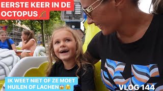 LACHEN OF HUILEN MILENA GAAT VOOR DE EERSTE KEER IN DE OCTOPUS OP DE KERMIS🎢  VLOG 144 [upl. by Zuliram168]