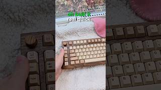 How is this keyboard SO GOOD 🪓🌲This wood keyboard sounds amazing 🤩 [upl. by Aloz660]