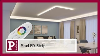 Indirekte blendfreie LED Raumbeleuchtung mit MaxLED Strips [upl. by Lady]