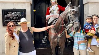 Disrespectful Tourists vs Hilarious Horse Guard You Wont Believe What Happensquot [upl. by Koffler6]